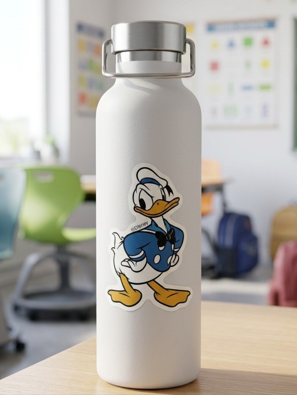 Disney Donald Duck Sticker Classic Cartoon Retro Blue Vinyl Laptop Bottle Decal